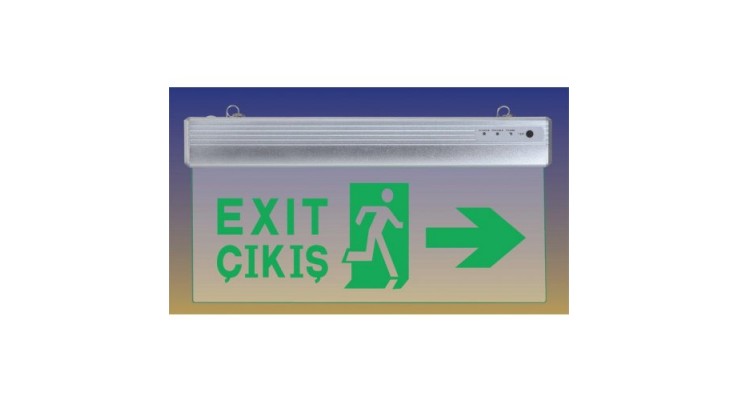 Çıkış Exit Yönlendirme Levhası model 2 (sağa çıkış)