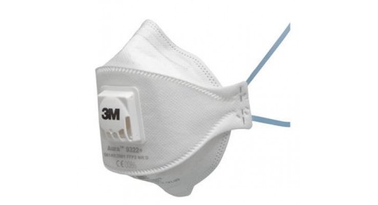 3M 9322 Aura FFP2 Ventilli Toz Maskesi (10 ADET)
