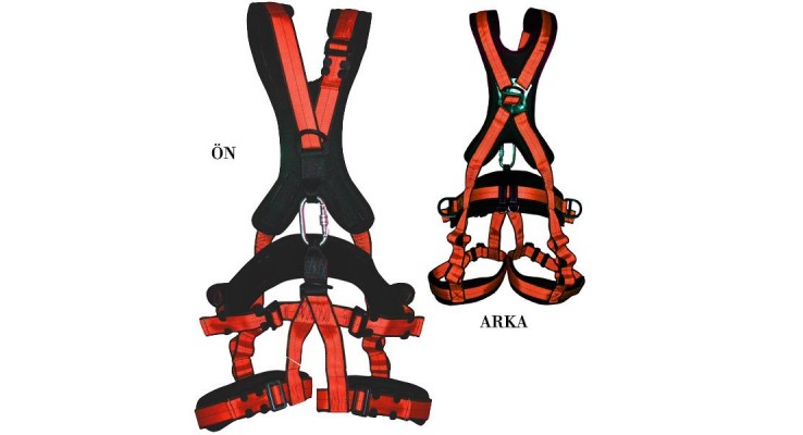 Paraşüt Tipi Emniyet Kemeri Full Body PTK-34 Paraşüt Tipi Emniyet Kemeri Full Body PTK-34