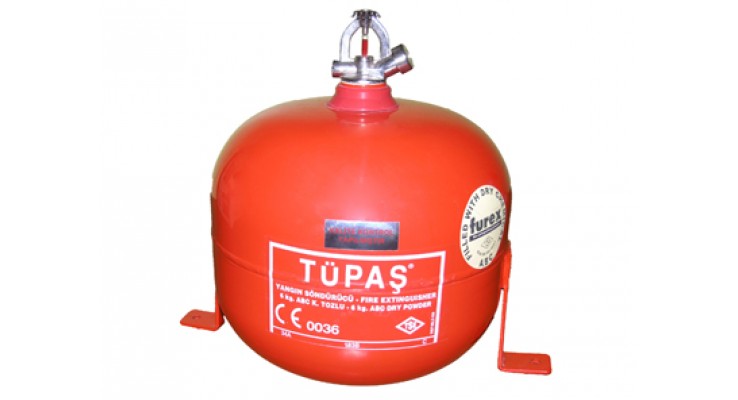 6 kg ABC kuru kimyevi tozlu otomatik sprinkli yangın söndürme cihazı